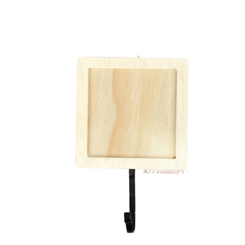 10公分方框加鐵掛勾 蝴蝶鐵掛勾∣MIT台灣製 黏土木器 雪花泥木胚 木質掛勾 鑰匙掛勾 蝶古巴特 拼貼木器∣小麥手作舖-細節圖8