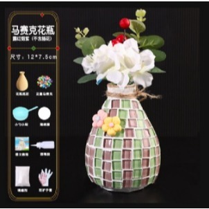 馬賽克花瓶材料包︱台灣現貨 DIY材料包 兒童親子 幼兒園 創意 粘貼 手工創意 馬賽克瓶子 親子手作 兒童︱小布點-規格圖8