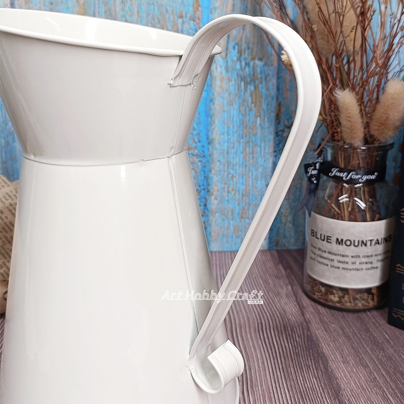 上漆牛奶壺【大】︱台灣現貨 烤漆鐵器 已烤漆 蝶古巴特 拼貼 彩繪 DIY 美勞 幼兒園 安親班 手作材料︱小麥手作舖-細節圖5