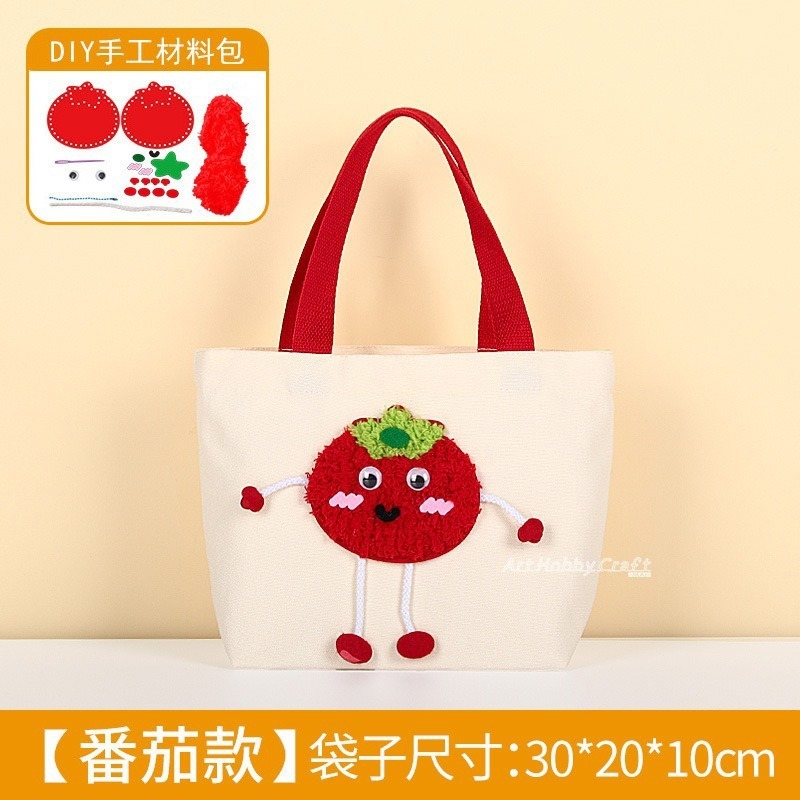 創意縫縫樂提袋︱diy 手繪帆布袋 環保手提袋 兒童繪畫 塗鴉著色 美術創意 手工材料包 DIY材料包 ︱小麥手作舖-規格圖11