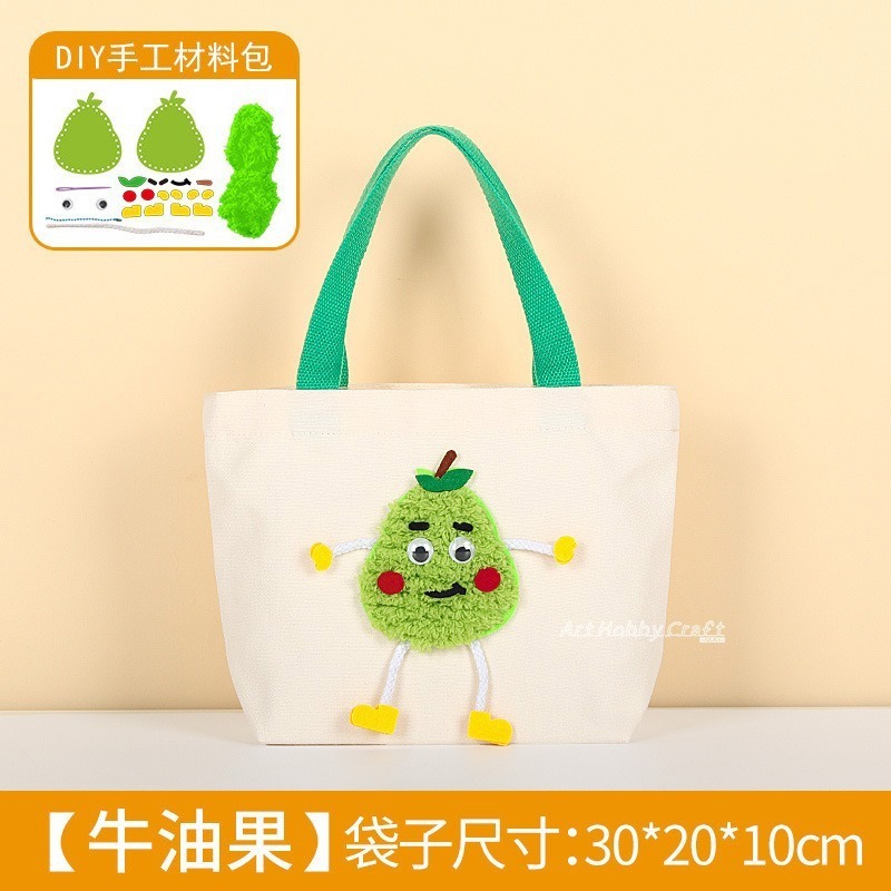 創意縫縫樂提袋︱diy 手繪帆布袋 環保手提袋 兒童繪畫 塗鴉著色 美術創意 手工材料包 DIY材料包 ︱小麥手作舖-規格圖11