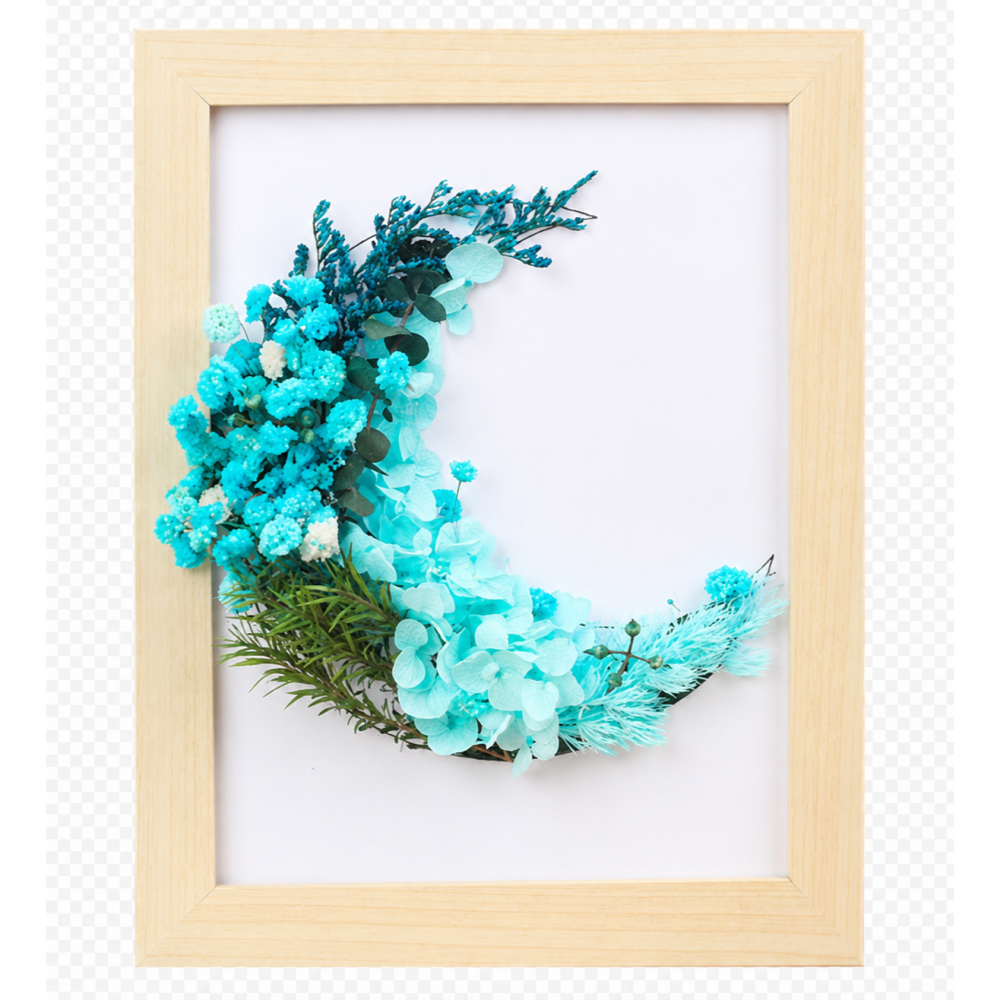 手工DIY乾燥花相框︱永生花裝飾 花材包 DIY手工立體裝飾 乾燥花相框 乾燥花吊框 手工DIY 立體相框︱小麥手作舖-細節圖2