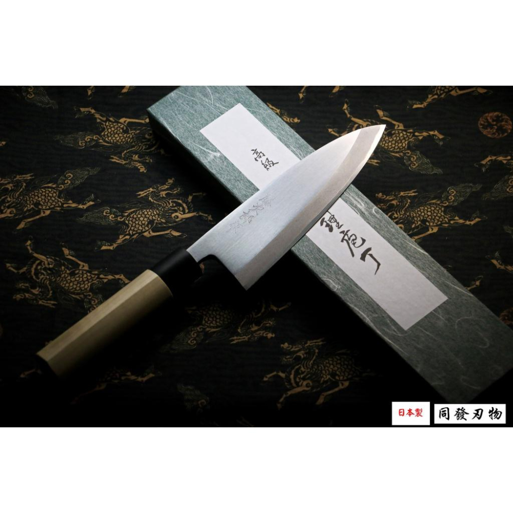 ⭐️蝦皮免運⭐️【上利嚴選】日本製🇯🇵 藤次郎 白紙鋼 出刃 180mm 出刃包丁 剁骨 分解 魚刀 F-903-細節圖2