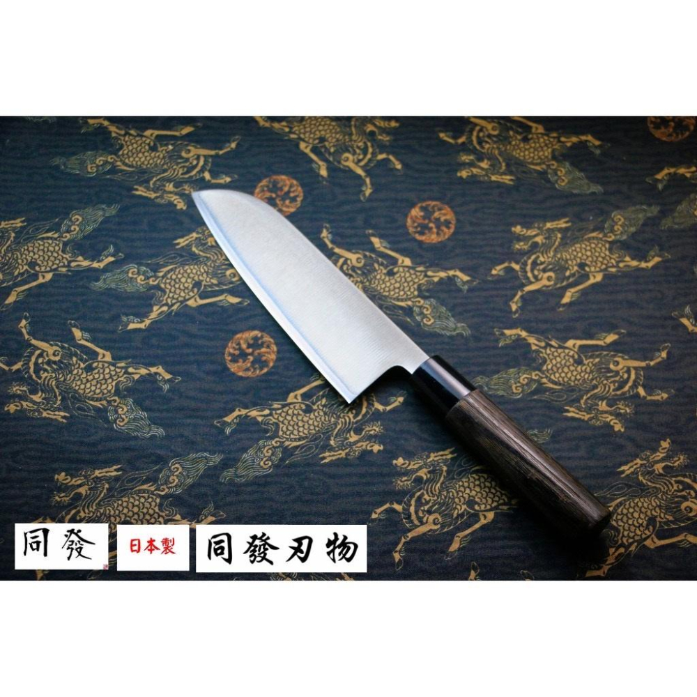 全新上市【上利嚴選】日本製🇯🇵 藤次郎 黑禪系列  和式三德刀 三德刀 菜刀 家庭廚刀 FD-1567-細節圖3