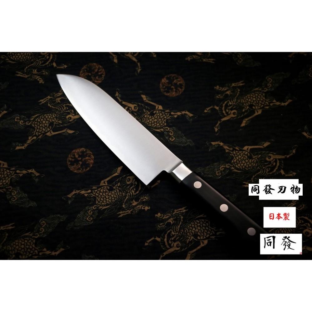 「上利嚴選」日本製🇯🇵 藤次郎F-517 粉末鋼三德型廚刀 170mm 頂級三德包丁 超硬質鋼材 家庭用 菜刀-細節圖5
