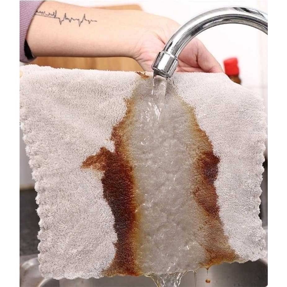 (預購)珊瑚絨不沾油抹布《限量加大版》一組10條-細節圖5