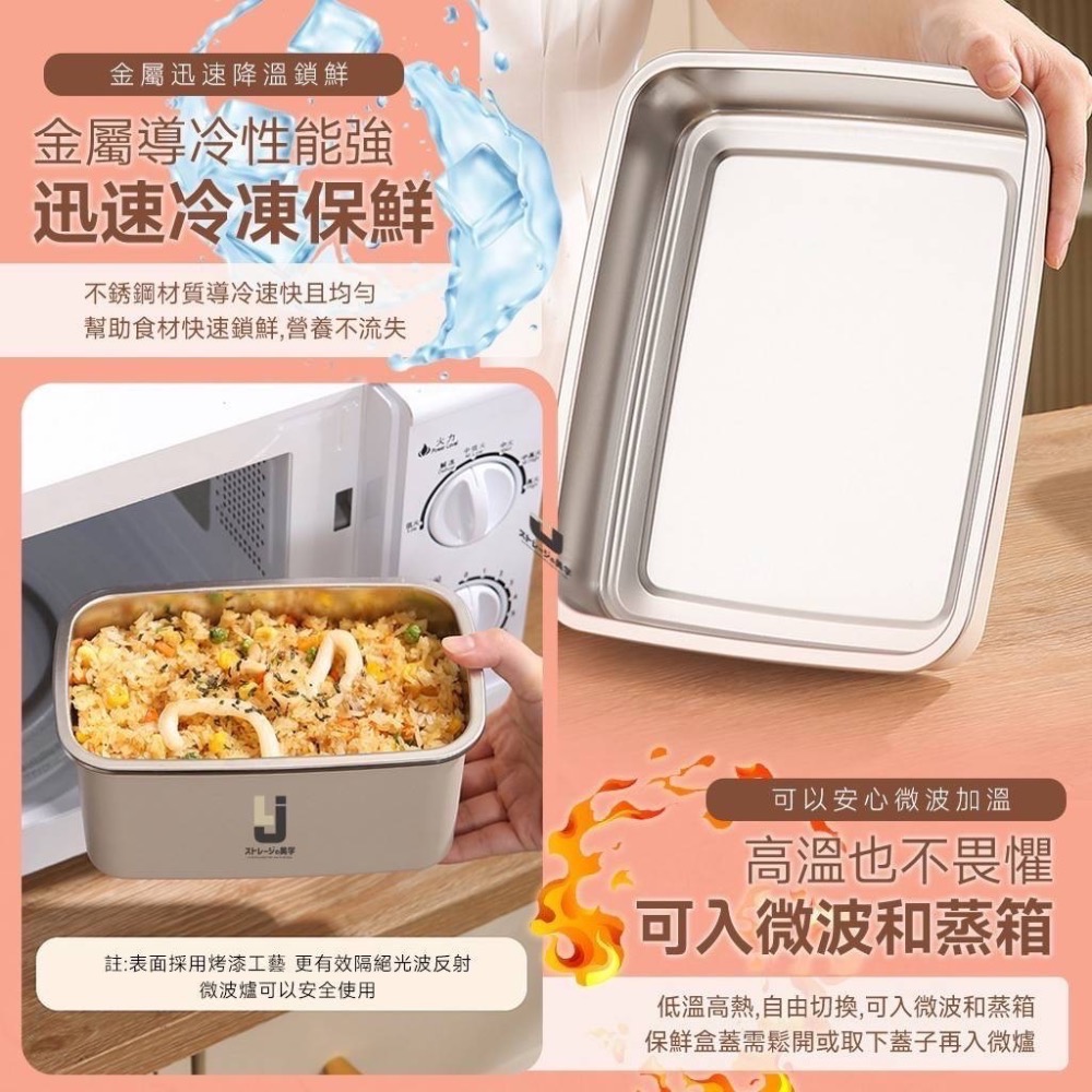 🎏LIJI可微波日式不鏽鋼保鮮盒-細節圖2