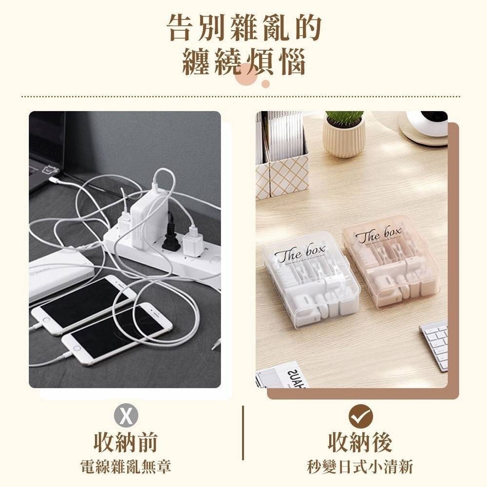 (預購)分格數據線整理盒🎉熱銷款🎉-細節圖3