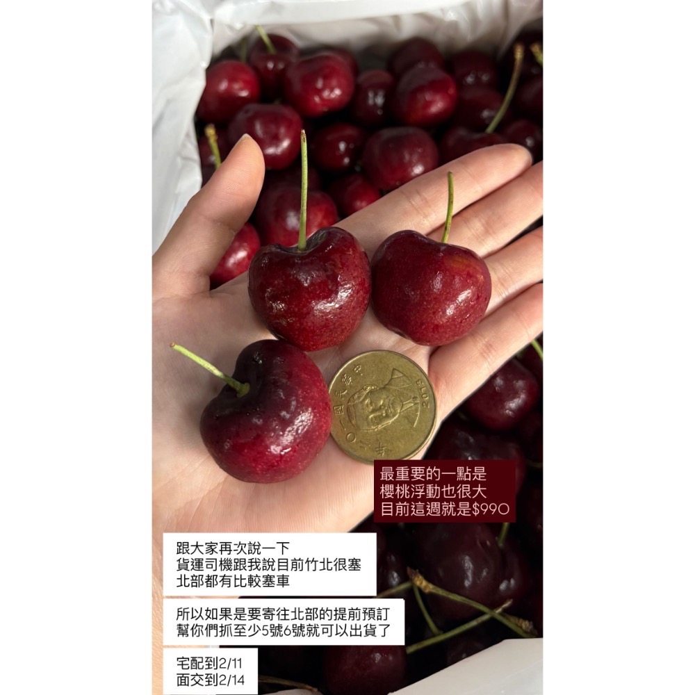 送禮首選-手工精緻櫻桃（含盒3.5台斤）-細節圖5