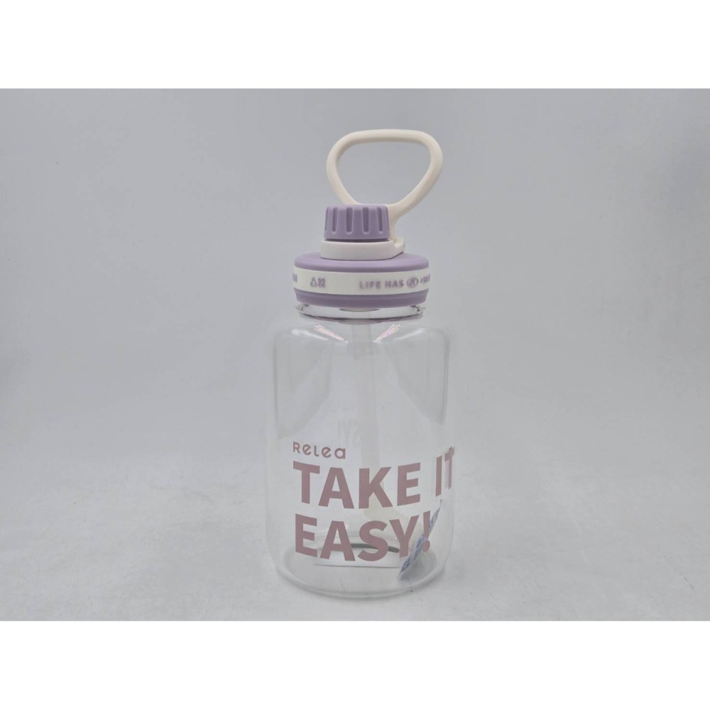 附背帶 【RELEA 物生物 】公司貨 輕酷 1000ml 玻璃隨身壺 大容量 隨身瓶 高硼矽 耐熱玻璃 三色可選-細節圖5
