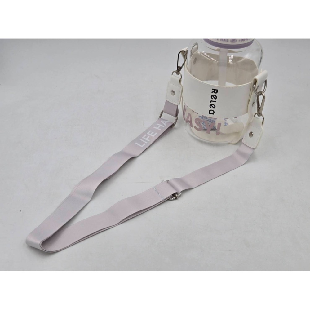 附背帶 【RELEA 物生物 】公司貨 輕酷 1000ml 玻璃隨身壺 大容量 隨身瓶 高硼矽 耐熱玻璃 三色可選-細節圖2
