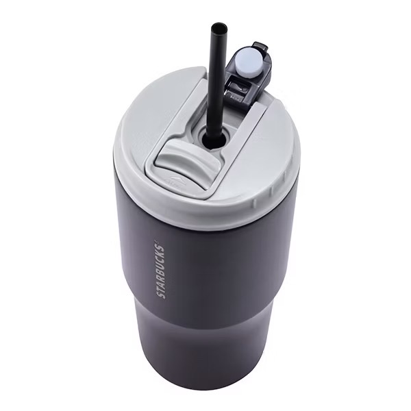 [星巴克] 黑不鏽鋼彈蓋TOGO冷水杯  原價1400-細節圖3