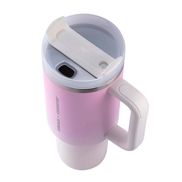 [星巴克] STANLEY浪漫粉40OZ不鏽鋼把手TOGO冷水杯 原價1800-細節圖2