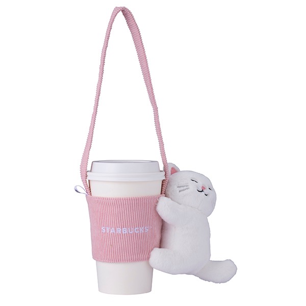 [星巴克]抱抱 招財/白 貓單杯提袋 原價480-細節圖6