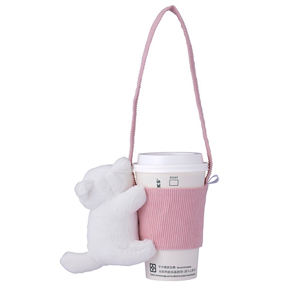 [星巴克]抱抱 招財/白 貓單杯提袋 原價480-細節圖7