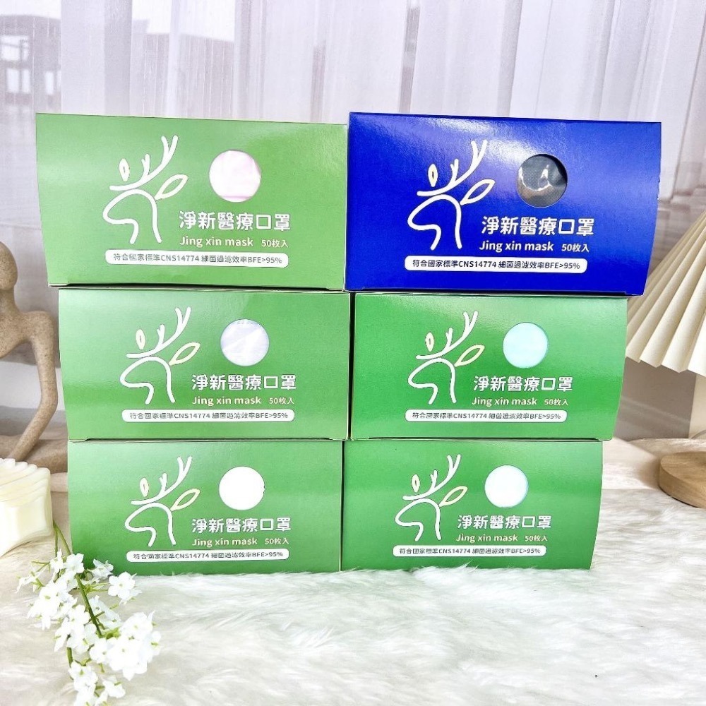 現貨寄出 台灣製造 淨新醫療級口罩 兒童口罩 成人口罩 立體 平面 淨新口罩 25入/50入 小臉口罩 醫療口罩-細節圖3