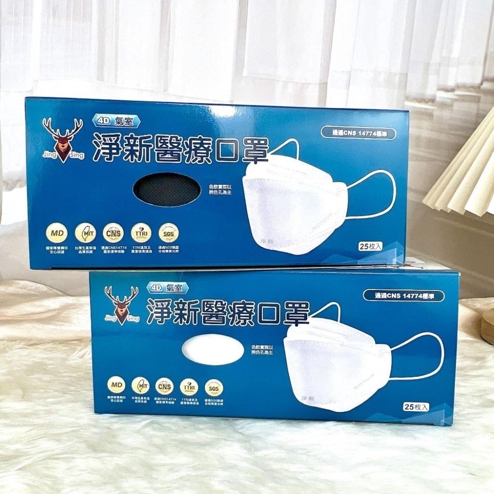 現貨寄出 台灣製造 淨新醫療級口罩 兒童口罩 成人口罩 立體 平面 淨新口罩 25入/50入 小臉口罩 醫療口罩-細節圖4