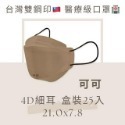 現貨寄出 淨新 4D細耳/寬耳 標準版 細耳 25入/盒 10/袋 醫用口罩 成人口罩 魚型口罩 台灣製 4D口罩-規格圖8