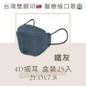 現貨寄出 淨新 4D細耳/寬耳 標準版 細耳 25入/盒 10/袋 醫用口罩 成人口罩 魚型口罩 台灣製 4D口罩-規格圖8