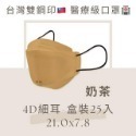 現貨寄出 淨新 4D細耳/寬耳 標準版 細耳 25入/盒 10/袋 醫用口罩 成人口罩 魚型口罩 台灣製 4D口罩-規格圖8