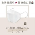 現貨寄出 淨新 4D細耳/寬耳 標準版 細耳 25入/盒 10/袋 醫用口罩 成人口罩 魚型口罩 台灣製 4D口罩-規格圖8