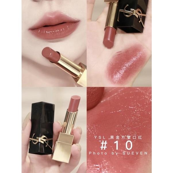 2022新品🔥 YSL 黑金方管唇膏 浮雕YSL唇膏 口紅 #10 #1922 #6 #N8 ysl唇膏-細節圖5