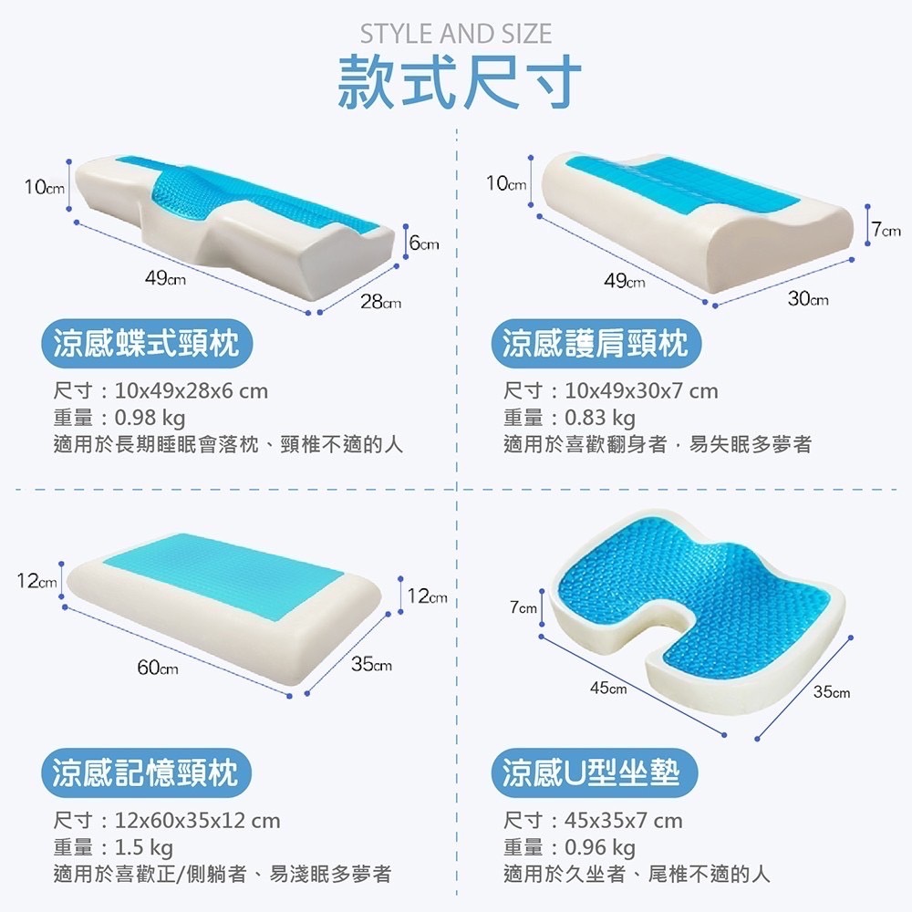 預購1-2週 ❄️凝膠涼感枕❄️ 涼感枕 枕頭 涼感凝膠 記憶枕 太空棉 涼爽-細節圖6