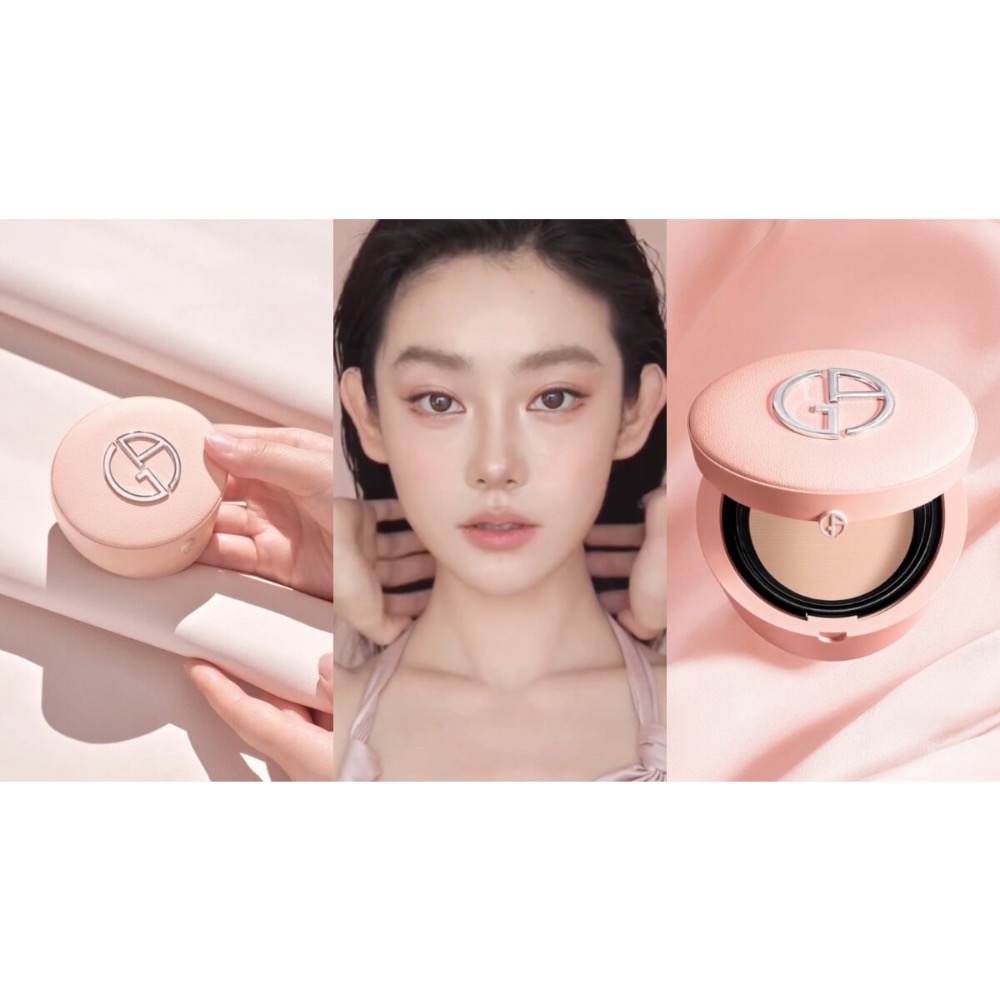 預購1-2週 GA 亞曼尼 完美絲絨持久氣墊 限量冷煙粉 氣墊粉餅 底妝 粉底 裸粉小羊皮-細節圖7