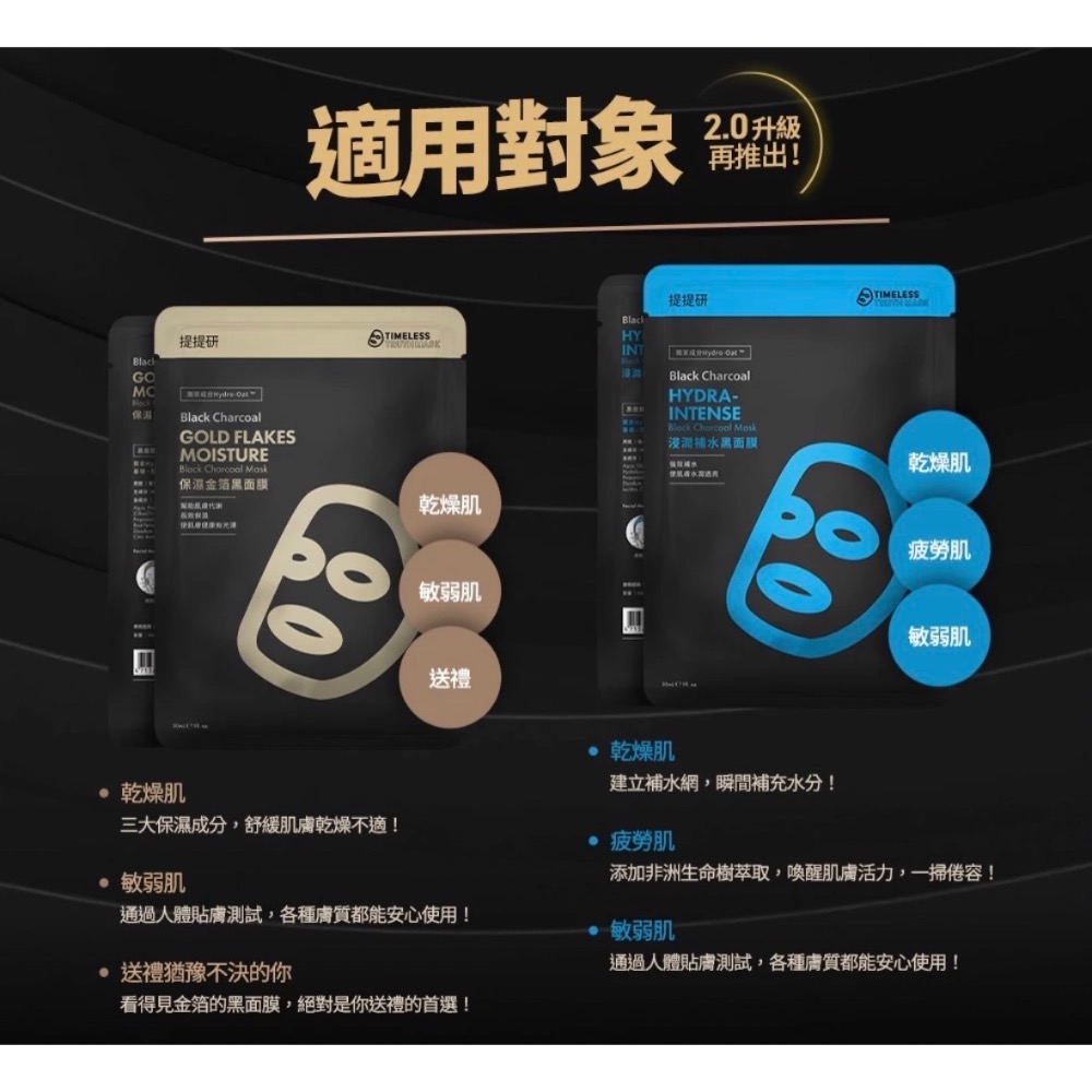 現貨寄出 TTM 提提研  全新2.0備長炭黑面膜6片入 黑面膜 亮白 保濕 精華面膜-細節圖2