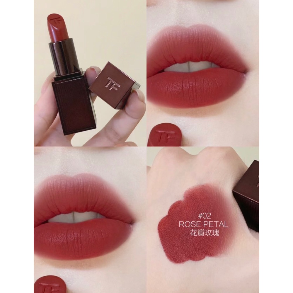 現貨寄出  TOM FORD 深焙玫瑰限定唇膏 咖啡玫瑰 #02 #100 杏仁奶茶 裸調 玫瑰 唇彩 唇膏-細節圖6