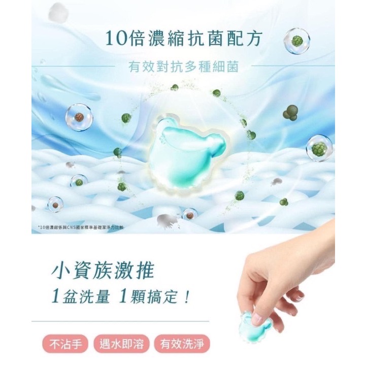 清淨海 Teddy Clean 泰迪小熊洗衣膠囊30入 洗衣球 洗衣液 洗衣 超濃縮-細節圖6