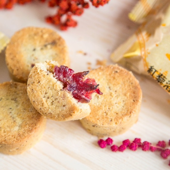 DJULIS 德朱利斯  紅藜洛神酥 6入/盒*1盒-細節圖2