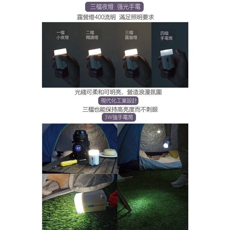 MTiP MINIPUMP 多功能便攜式迷你幫浦 照明手電筒 小型充氣機 小型打氣機 抽氣機 兩用好攜帶-細節圖4