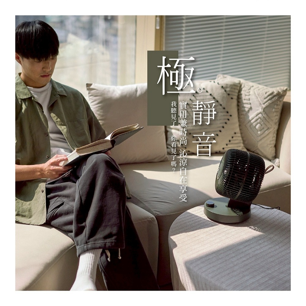 +886 [極野家] 8吋 擺頭靜音款 雙葉空氣循環扇-細節圖9