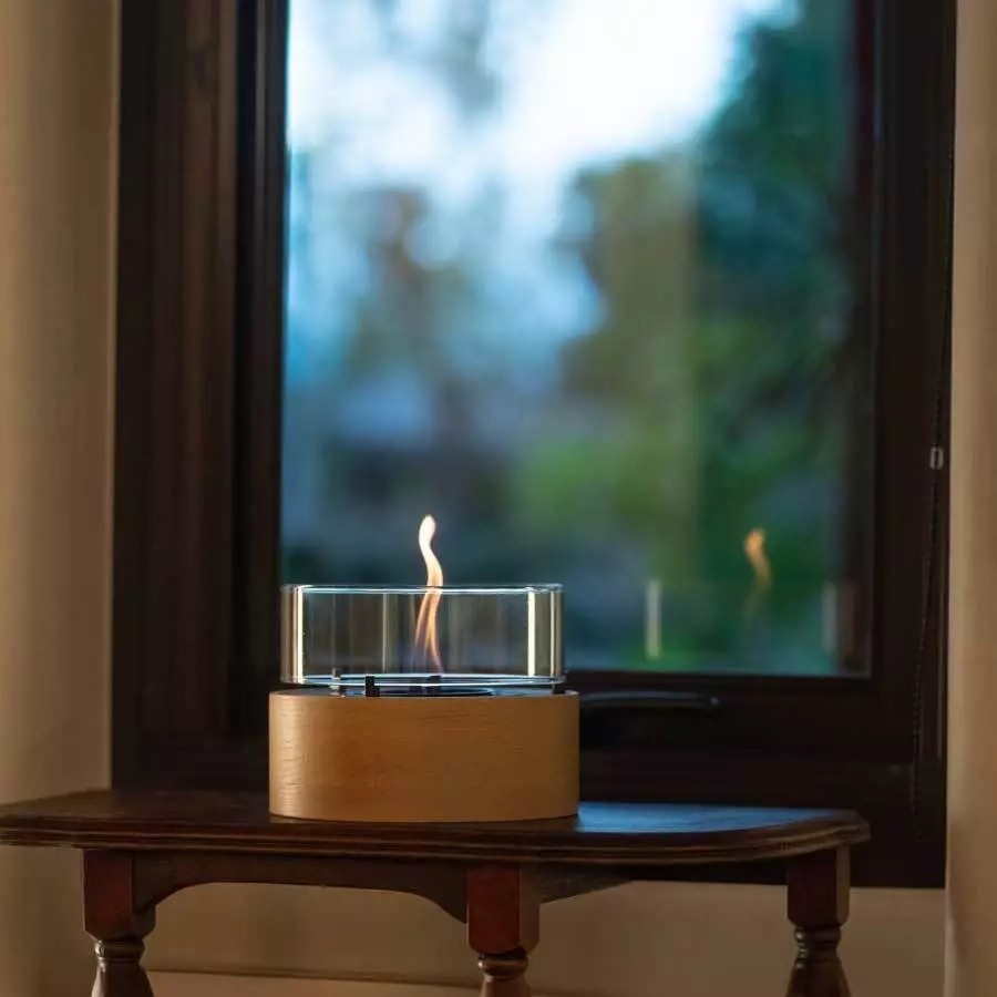 【O-GRILL】Tenderflame桌上型火焰情境氣氛燈 Café 18 Oak-細節圖2