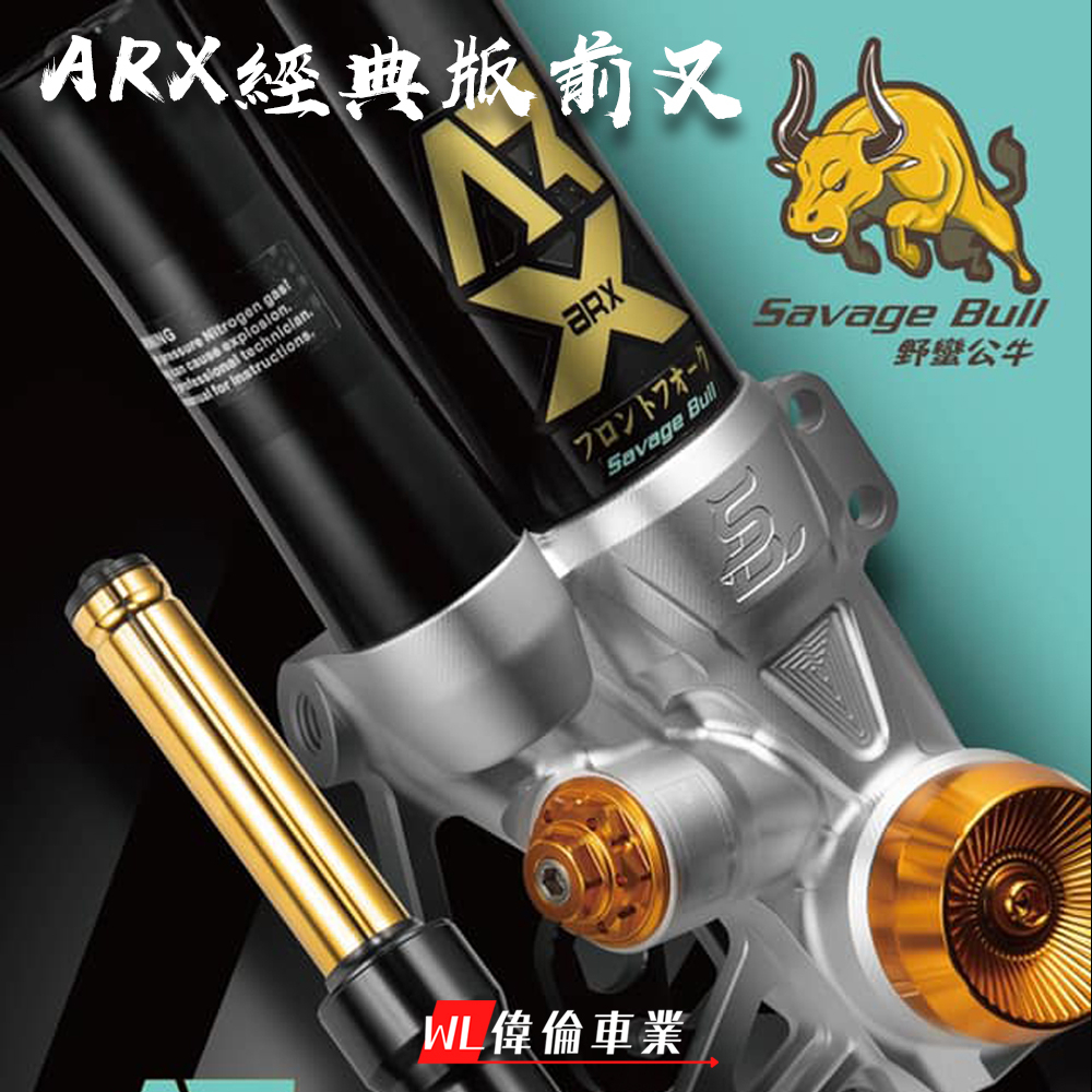 【偉倫精品零件】野蠻公牛 ARX 經典版 前叉 避震器 金內管 不可調 六代戰 KRV DRG JETSL FORCE-細節圖3