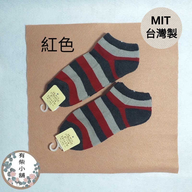 條紋毛巾氣墊襪/船型襪/短襪/襪子/休閒襪/條紋襪/棉襪【youchai有柴】-規格圖6