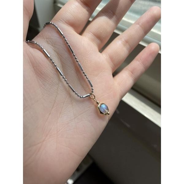 ♪拉長石/灰月光、青金石+14k包金♪- 天然無優無染青金石銅包14k金六角星設計款—項鍊/墜子（可客製）-細節圖3