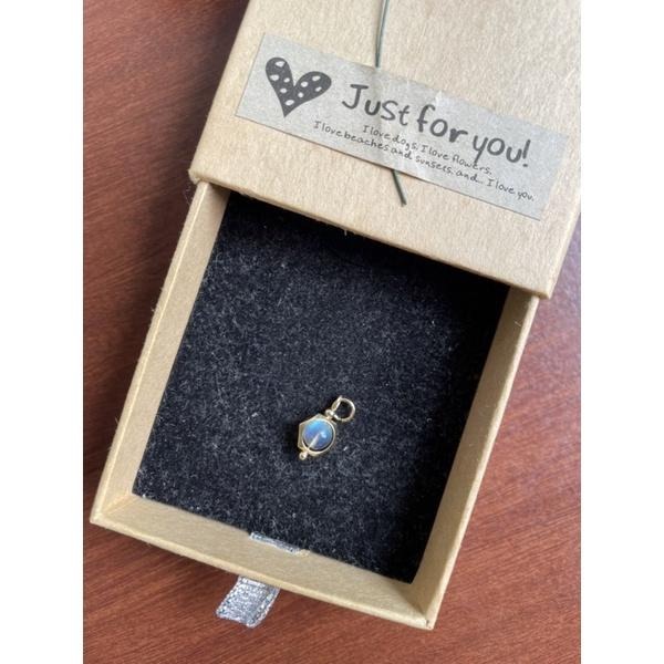 ♪拉長石/灰月光、青金石+14k包金♪- 天然無優無染青金石銅包14k金六角星設計款—項鍊/墜子（可客製）-細節圖4