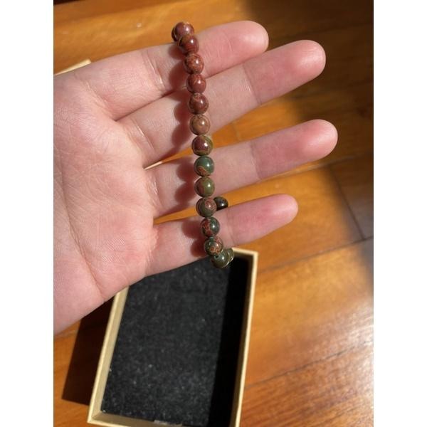 ♪綠松石/紅松石♪- 天然約6mm無優無染美國紅松石—手珠/手鍊-細節圖2