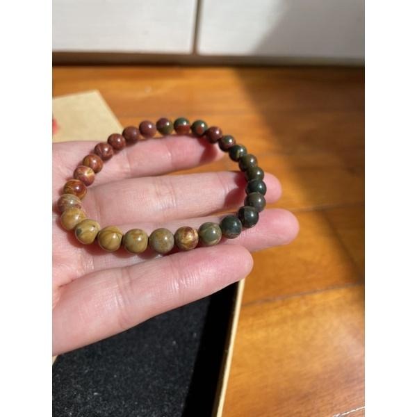 ♪綠松石/紅松石♪- 天然約6mm無優無染美國紅松石—手珠/手鍊-細節圖3