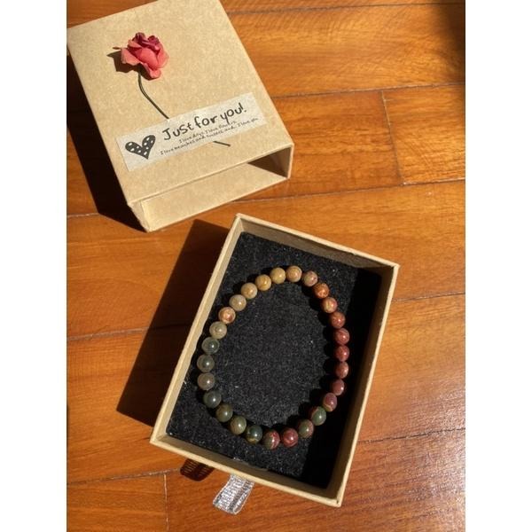 ♪綠松石/紅松石♪- 天然約6mm無優無染美國紅松石—手珠/手鍊-細節圖5