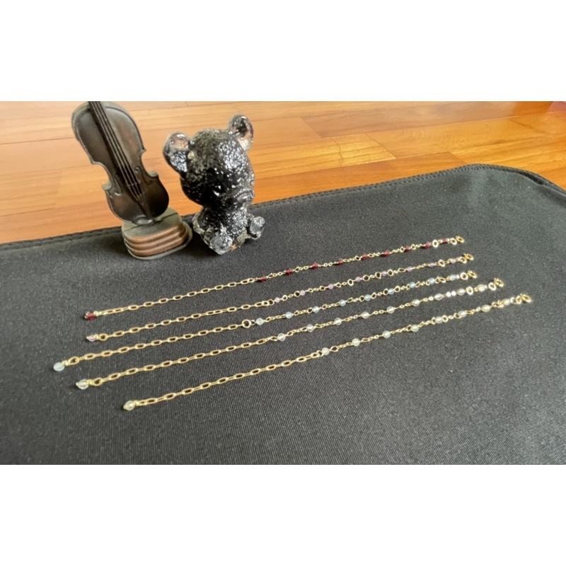 ♪天然藍暈月光石+14k包金♪- 6月份誕生石系列—白月光石鑽切六月設計款—手鍊/手鏈-細節圖7