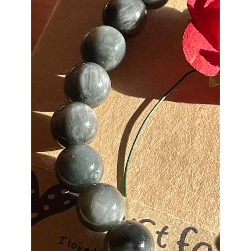 ♪鷹眼石/綠虎眼♪- 天然8mm鷹眼石—手珠/手鍊-細節圖2