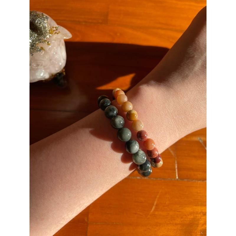 ♪鷹眼石/綠虎眼♪- 天然8mm鷹眼石—手珠/手鍊-細節圖5