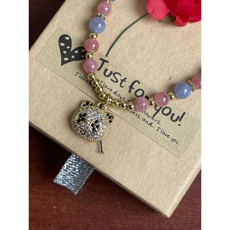 ♪坦桑石/丹泉石+紅紋石♪- 天然紅紋坦桑石—情侶閨蜜設計P款—手珠/手鍊-細節圖3