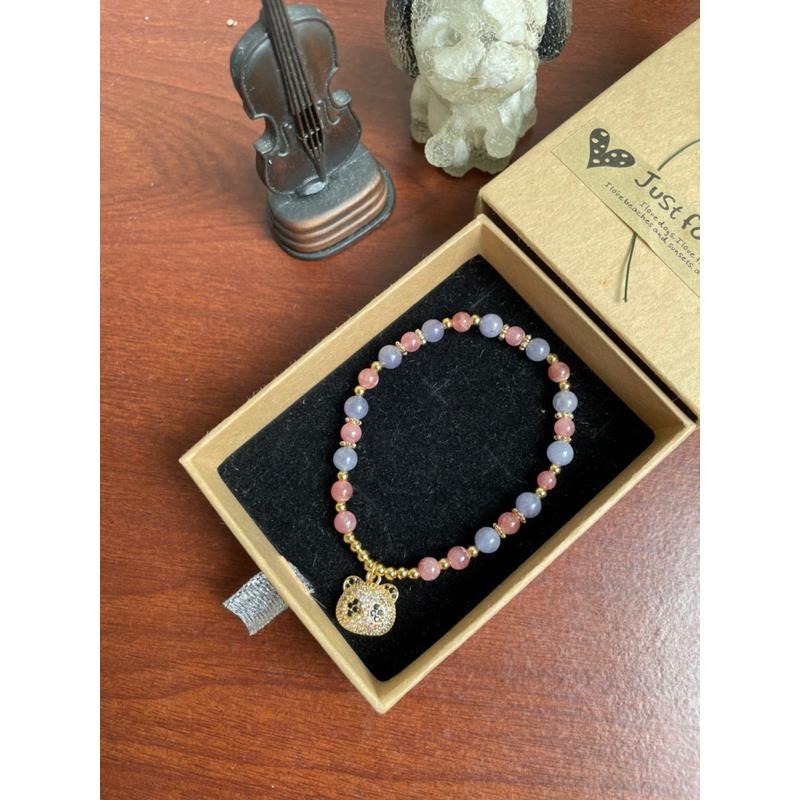 ♪坦桑石/丹泉石+紅紋石♪- 天然紅紋坦桑石—情侶閨蜜設計P款—手珠/手鍊-細節圖5