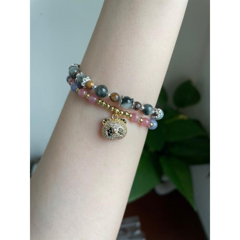 ♪坦桑石/丹泉石+紅紋石♪- 天然紅紋坦桑石—情侶閨蜜設計P款—手珠/手鍊-細節圖7