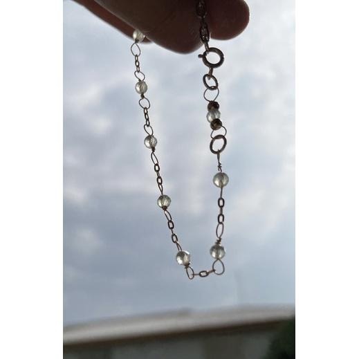 ♪天然葡萄石+14k包金♪- 5月份誕生石系列—綠葡萄石鑽切五月設計款—手鍊/手鏈-細節圖5