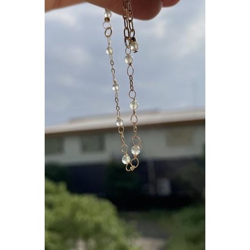 ♪天然葡萄石+14k包金♪- 5月份誕生石系列—綠葡萄石鑽切五月設計款—手鍊/手鏈-細節圖6